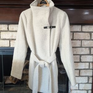 NWOT Cole Haan Signature Cream Pea Coat (10)